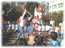 よいしょ!お父さん頑張れ!