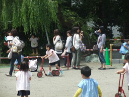 保育給食参観 外遊び